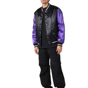 Wholesale Satin Baseball <b>Jackets</b> Embroidered Baseball Varsity <b>Jackets</b> College Baseball <b>Jacket</b> For Men Sportswear Adults All Size - Product Image 4