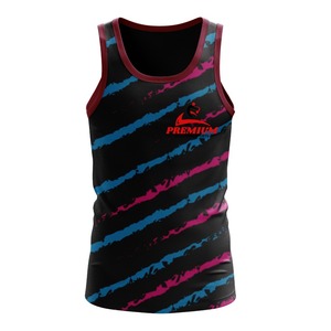 Camiseta sin mangas de sublimación de diseño moderno, tela suave y transpirable, ligera y elástica, perfecta para el gimnasio y el fitness. - Product Image 1