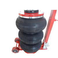 Cric pneumatique pliable 3 tonnes avec bras oscillant pour accès facile sous le véhicule