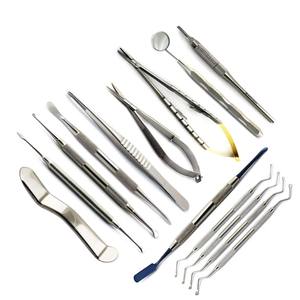 Kit de Cirugía Oral Periodontal Microquirúrgica: Elevadores, Curetas Lucas, Pinzas, Instrumental Profesional Completo de Acero Inoxidable - Product Image 1