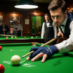 Guantes de Snooker de Tres Dedos Wilson Industry, Antifricción, Poliéster/Lycra, Ajustables, para Jugadores Profesionales y Amateurs, Unisex - Product Image 3