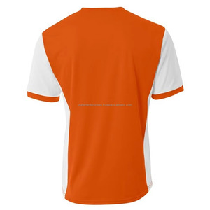 เสื้อฟุตบอลผู้ชายผ้าโพลีเอสเตอร์ 100% ลายเรียบ สีสันตามสั่ง ระบายอากาศได้ดี ต้านเชื้อแบคทีเรีย แห้งเร็ว แขนสั้น สั่งทำได้ - Product Image 2