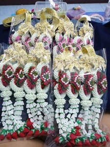 Guirnalda de Flores Tailandesa Hecha a Mano, Decoración Floral Artificial para Ceremonias de Boda y Manualidades - Product Image 5