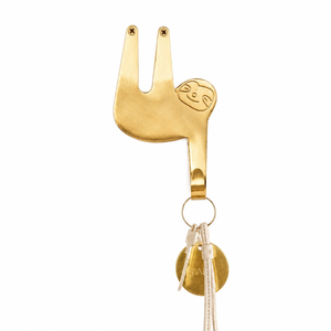 Brass Sloth Wall <b>Hook</b> Gold Finish <b>Decorative</b> Animal Key Holder Wall Mounted <b>Coat</b> Hat Bag Towel Robe <b>Hook</b> Modern Home Decor - Product Image 1