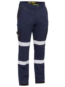 Pantalon de travail réfléchissant haute visibilité pour homme, respirant, en polyester, idéal pour la construction - Product Image 3
