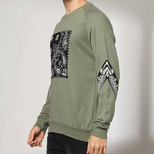 Nouveaux Sweat-shirts d'Hiver pour Hommes Personnalisés en Coton Biologique, Pulls Oversize à Col Rond, Manches Longues, Imprimés Numériquement, Écologiques et Respirants - Product Image 2