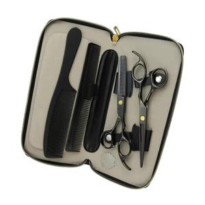 Ensemble de ciseaux de coiffure professionnels avec peignes, lame en acier inoxydable, manche long, pour droitiers, pour usage en salon - Product Image 3