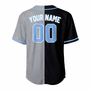 Men's Custom <b>Baseball</b> Jersey Sublimation Printed Embroidered <b>Baseball</b> T-shirt Button Striped <b>Baseball</b> Shirt Short Sleeve - Product Image 4