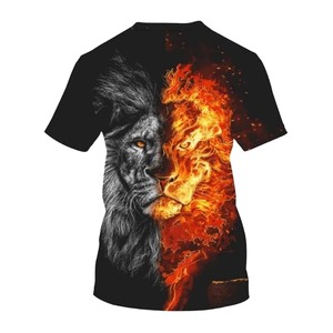 Camiseta Personalizada de Gran Tamaño para Hombre, Estilo Urbano, Transpirable, de Secado Rápido, de Poliéster y Algodón, Cuello Redondo, Talla Grande, Corte Regular, Lisa - Product Image 3