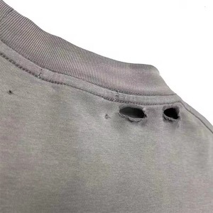 T-shirt Homme Grande Taille Personnalisable en Coton 100% Effet Vieilli Délavé à l'Acide Style Streetwear avec Logo – Vente en Gros - Product Image 4