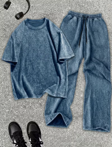 Ensemble de survêtement décontracté pour femme avec sweat à capuche zippé effet délavé et pantalon brodé à nœuds, 2 pièces - Product Image 5