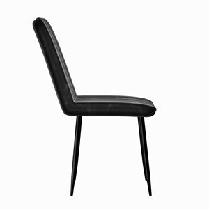 Set Moderno di 4 Sedie da Pranzo per Cucina e Sala da Pranzo con Seduta Imbottita e Gambe in Metallo per Casa - Product Image 6