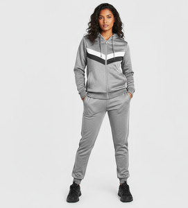 Nouvelle Tendance 2026 : Ensemble deux pièces rose uni pour l'hiver, comprenant une veste à cordon de serrage et un pantalon de survêtement vierge à logo personnalisé, style vintage délavé à l'acide, longueur intégrale. - Product Image 5