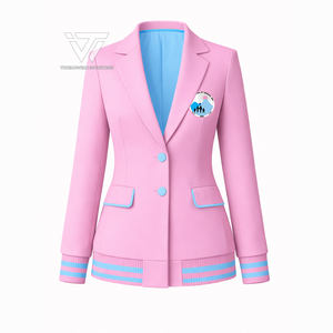 Custom Jack and Jill of America JJOA Sorority Clothing Embroidered Sleek Varsity <b>Blazer</b> Coat Greek Paraphernalia - Product Image 1