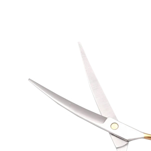Ciseaux de coiffure professionnels en acier inoxydable de 7 pouces, populaires, pour la coupe de cheveux et le toilettage des animaux, avec lame incurvée durable pour salon - Product Image 3