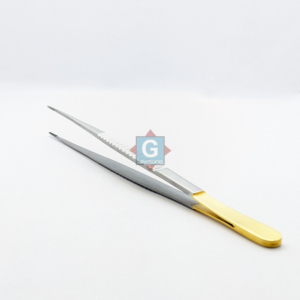 Pinzas Quirúrgicas Debakey con Mango Dorado para Cirugía General - Product Image 1