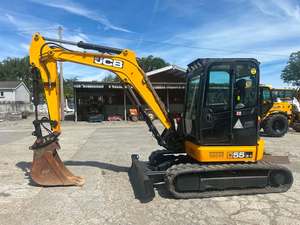 รถขุดขนาดเล็ก JCB 55Z-1 แบบตีนตะขาบ เครื่องยนต์ไฮดรอลิกขนาดกะทัดรัด ปั๊ม POCLAIN วาล์ว KYB สำหรับงานก่อสร้างในฟาร์ม - Product Image 2