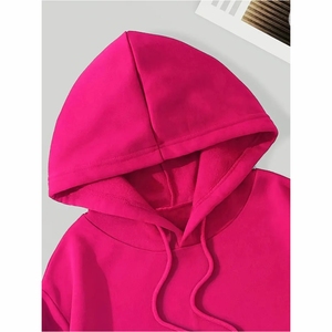 Sweat à capuche confortable pour femme, en molleton doux, facile à porter, pour filles, style streetwear hiver. - Product Image 3