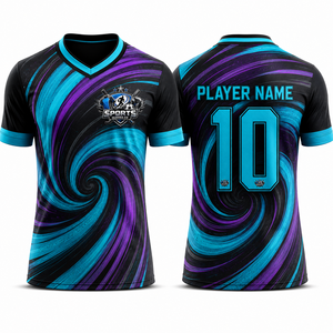 Camiseta de Fútbol de Primera Calidad, Tejido de Poliéster Transpirable que Absorbe el Sudor, Ropa Deportiva Ligera de Alto Rendimiento - Product Image 2