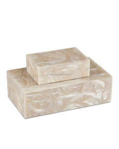 Contenedores de almacenamiento de resina ecológicos 3D hechos a mano, cajas de almacenamiento de resina decorativas - Product Image 4