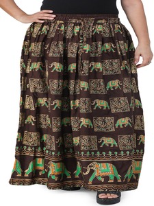 Women Printed Maxi <b>Skirt</b> Indian Summer Wear Rayon <b>Skirt</b> - Product Image 4