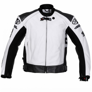 Men’s Zonda Cowhide Leather <b>Racing</b> <b>Jacket</b>/Chaqueta MotoCP Style CE Level 2 Armor Motorcycle Track Riding Protective Gear CE - Product Image 1
