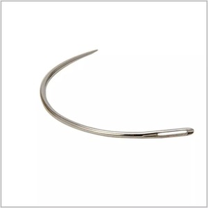 Aiguille à tisser les cheveux de type C, en acier inoxydable, courbée, pour la couture d'extensions de cheveux et la construction de perruques - Product Image 2