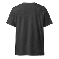 T-shirt décontracté unisexe à col en V et manches courtes avec logo, style minimaliste, 100 % coton, coupe oversize respirante