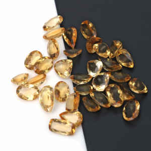 Piedra de Citrino Natural Radha Arts, Gema Suelta Facetada de Rajasthan para Joyería, Colgante, Anillo, Plata, Personalizada - Product Image 3