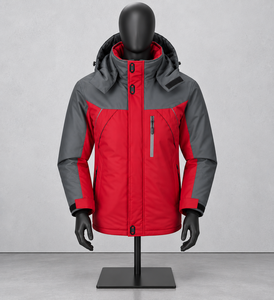 High Quality Custom Printed Logo Men's Waterproof Windproof Eco-Friendly Thick Stand Zipper <b>Winter</b> Sport Hiking Outdoor <b>Fleece</b> - Product Image 1