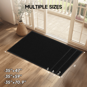 Tappeto d'ingresso commerciale in PVC composito nero 90x180x1.2cm, tappeto antifatica Jumbo per impieghi gravosi, tappeto per la casa in poliestere sublimato - Product Image 3
