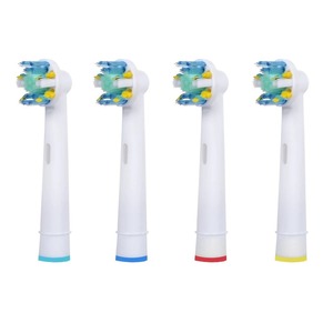 Cabezales de repuesto originales para cepillo de dientes eléctrico Oral B Cross Action, 4 unidades, para higiene bucal diaria, limpieza de placa y cuidado de las encías - Product Image 1