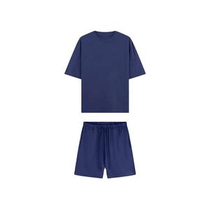 Customizable Summer Street Style Twin Set for Men Classic T-Shirt with Coordinated Shorts for Gym <b>Running</b> and Casual Street Look - Product Image 1