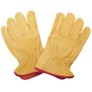 Gants de travail et de sécurité en cuir de chèvre grainé de qualité AB pour le jardinage et la conduite - Product Image 5