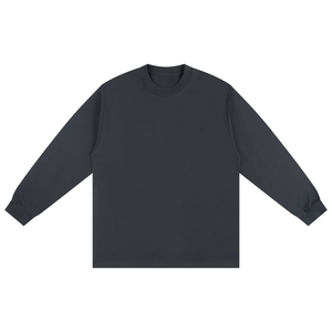 Sweat-shirt unisexe délavé à l'acide, coupe oversize, col rond, style streetwear vintage, fournisseur de logos personnalisés OEM - Product Image 1