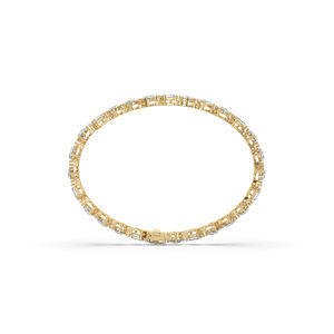 10.30CT Luxeshine Women's Lab Grown Diamond Brilliant Cut 14K <b>Solid</b> <b>Gold</b> Plated Lightweight Bracelet IGI Certified for Party - Product Image 4