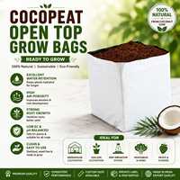 Sac de culture ouvert en fibre de coco haute porosité pour la production de fraises en serre – Fournitures agricoles commerciales