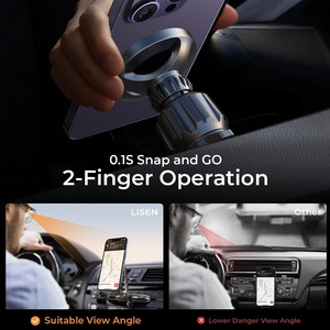 LISEN, reproductor de <span class=keywords><strong>CD</strong></span> para coche mejorado, soporte magnético para teléfono, soporte para teléfono para navegación <span class=keywords><strong>GPS</strong></span> con iPhone 16/15 Pro Max Plus - Product Image 6
