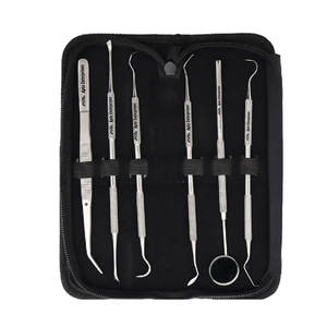 Kit d'étudiant en dentisterie, 6 pièces, ensemble d'outils d'hygiène dentaire en acier inoxydable, instruments professionnels de soins bucco-dentaires pour l'élimination de la plaque dentaire et du tartre - Product Image 3
