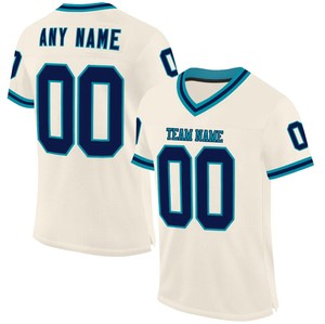 Customized Men Football Jersey Custom Fashion Team <b>Mesh</b> Design Breathable <b>Short</b> Sleeve American Football Jersey for Summer - Product Image 3