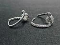 Boucles d'oreilles classiques en or blanc avec diamants ronds brillants cultivés en laboratoire certifiés IGI pour femmes, bijoux de mariage - Product Image 3