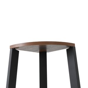 Libreria a 5 Ripiani Effetto Legno con Struttura in Metallo, Scaffale Angolare Rustico per Ufficio e Casa, Supporto per Piante per Uso in Cucina - Product Image 5
