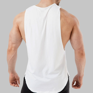 High Quality Oversized Running <b>Sweat</b> Muscle Tank <b>Top</b> for Men Custom Logo Cotton Blank Sleeveless Sports Gym T-Shirt Fortleo - Product Image 4