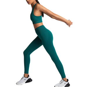 Meilleure vente ensemble de yoga pour femmes en coton de haute qualité vêtements de fitness respirants pour entraînement de gymnastique vêtements de yoga confortables et extensibles - Product Image 1