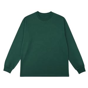 เสื้อสเวตเชิ้ตคอกลมแขนยาวผู้ชาย สีน้ำเงินล้วน ผ้าถัก สวมใส่สบาย ทรงปกติ พิมพ์ลายตามสั่ง คุณภาพสูง - Product Image 2