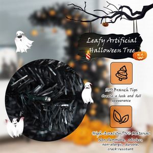 Albero di Halloween Pre-Illuminato di 2,1 Metri con 8 Modalità di Lampeggio e 400 Luci, Decorazione per Halloween - Product Image 6
