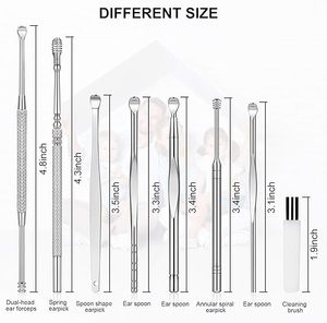 Kit de nettoyage d'oreilles haut de gamme avec curettes et étui de voyage – Ensemble durable et sûr pour une hygiène profonde et des soins personnels - Product Image 3