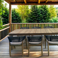 Ensemble de canapé convertible en bois massif, minimaliste et formel moderne avec coussins doux pour salle à manger et salon extérieur Style d'angle