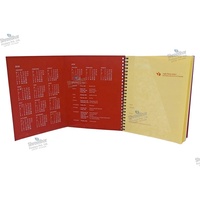 Carnet à spirale personnalisé en gros pour promotion commerciale, journal/agenda en carton et papier d'art, planificateur quotidien avec pelliculage mat