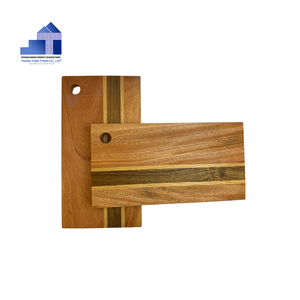 Planche à découper en bois rectangulaire à rayures, antidérapante, durable, facile à nettoyer, non toxique, fabriquée au Vietnam - Product Image 6